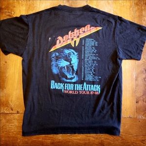 Black concert tee shirt